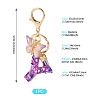 Resin Butterfly Pendant Keychains KEYC-TAC0034-03Y-3