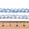 Anti-Tarnish Electroplate Bicone Glass Beads Strands EGLA-T021-6mm-16-09-4