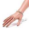 Acrylic Evil Eye & Round Lampwork Braided Bead Bracelet for Women BJEW-JB08379-02-3