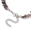 Natural Ice Obsidian Chip Beaded Necklace NJEW-JN04615-01-5