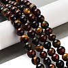 Natural Tiger Eye Beads Strands G-G448-8mm-21AB-5