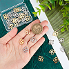 40Pcs 2 Colors 201 Stainless Steel Connector Charms STAS-UN0051-73-4