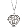 Platinum Brass Cage Pendant Necklaces PW-WG37135-37-1
