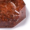 Resin with Natural Carnelian Chip Stones Ashtray DJEW-F015-07B-2