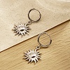 Stainless Steel Sun Dangle Earrings for Women SM2250-2-1