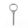 Tarnish Resistant 304 Stainless Steel Split Key Rings STAS-G085-13-1