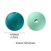 30Pcs 3 Colors Silicone Beads Round Rubber Bead 15MM Loose Spacer Beads for DIY Supplies Jewelry Keychain Making SIL-FS0001-01E-4
