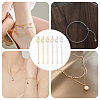 6Pcs 3 Colors Brass Chain Extender KK-NB0003-14-6