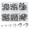 189Pcs 201 Stainless Steel Snap on Bails STAS-FS0001-73-1