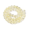Crackle Transparent Glass Beads Strands GLAA-N063-10mm-08-3