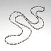 304 Stainless Steel Ball Chain Necklaces X-CHS-O004-B-2.4mm-2