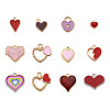 Kissitty Alloy Enamel Pendants PALLOY-KS0002-04-12