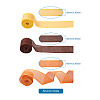 3 Rolls 3 Colors Polyester Imitation Linen Wrapping Ribbon OCOR-YS0001-02B-8