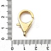 Brass Clear Cubic Zirconia Lobster Claw Clasps KK-Z078-49C-G-3