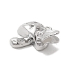 Brass Micro Pave Clear Cubic Zirconia Pendants KK-Z073-20P-2