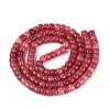 Ombre Effect Dyed Glass Beads Strands GLAA-Q106-05B-A09-2