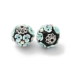 Handmade Resin Indonesia Round Beads IPDL-P005-24AS-03-2