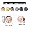 8Pcs 4 Colors 304 Stainless Steel European Beads STAS-UN0020-89-4