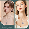 6Pcs 2 Styles Stainless Steel Braided Chain Macrame Pouch Empty Stone Holder Pendant Necklace Making NJEW-SC0001-46-5
