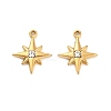 304 Stainless Steel Rhinestone Pendant STAS-U047-24G-1