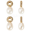 4Pcs Natural Cultured Freshwater Pearl Pendants PALLOY-TAC0178-2