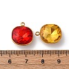 Ion Plating(IP) 304 Stainless Steel Rhinestone Pendants STAS-B090-01G-3