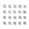 Acrylic Tent Table Number Sign AJEW-XCP0002-11-1