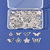 60Pcs 10 Styles 201 & 304 Stainless Steel Charms STAS-FS0001-88-8