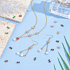 30Pcs 6 Colors Brass Cubic Zirconia Charms KK-PH0005-66-4
