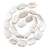 1 Strand Natural Baroque Pearl Keshi Pearl Beads Strands PEAR-HS0001-02-1