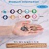40Pcs 10 Colors PVD Vacuum Plating 304 Stainless Steel Enamel Links/Connectors STAS-SZ0001-50-2