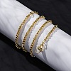 Rack Plating Brass Box Chain Necklaces for Women NJEW-A035-05G-02-2