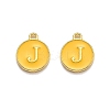 Golden Plated Alloy Enamel Charms X-ENAM-Q437-13J-1