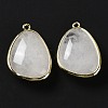 Natural Quartz Crystal Pendants G-G012-06G-08-3