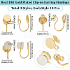 30Pcs 3 Style Brass Clip-on Earring Findings KK-BBC0011-06-2