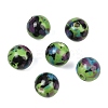 Glazed Porcelain Beads PORC-Q167-12mm-06-4