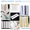 100Pcs Rectangle Paper Jewelry Display Cards for Necklaces & Earrings Storage CDIS-PH0001-58-5