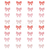 8Pcs Bowknot Decoration Paper Flag Banners AJEW-DC0003-25-1