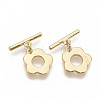 Brass Toggle Clasps KK-T051-23G-NF-1