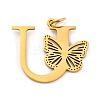 Ion Plating(IP) 201 Stainless Steel Pendants STAS-N103-184G-U-1