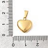 304 Stainless Steel Pendants STAS-C163-02A-G-3