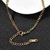 304 Stainless Steel Half Paperclip Chain & Twisted Chain Necklaces for Women NJEW-Z091-11G-2