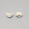 1-Hole Plastic Buttons LS-BUTT-WH0022-06H-1
