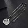 201 Stainless Steel Pendant Necklaces for Man NJEW-Q336-04B-P-4