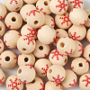 Natural Wooden Beads WOOD-TAC0010-02A-4