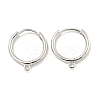 Brass Hoop Earrings EJEW-L211-012D-P-1
