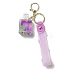 Perfume Bottle Acrylic Pendant Keychain Decoration KEYC-D018-08-3