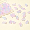 50Pcs Transparent Spray Painted Glass Beads GLAA-FS0002-06G-7