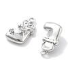 Brass Micro Pave Cubic Zirconia Charms KK-M102-01P-2