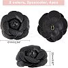 4Pcs 2 Colors PU Leather Artificial Flower Ornament Accesories FIND-CA0004-81-2